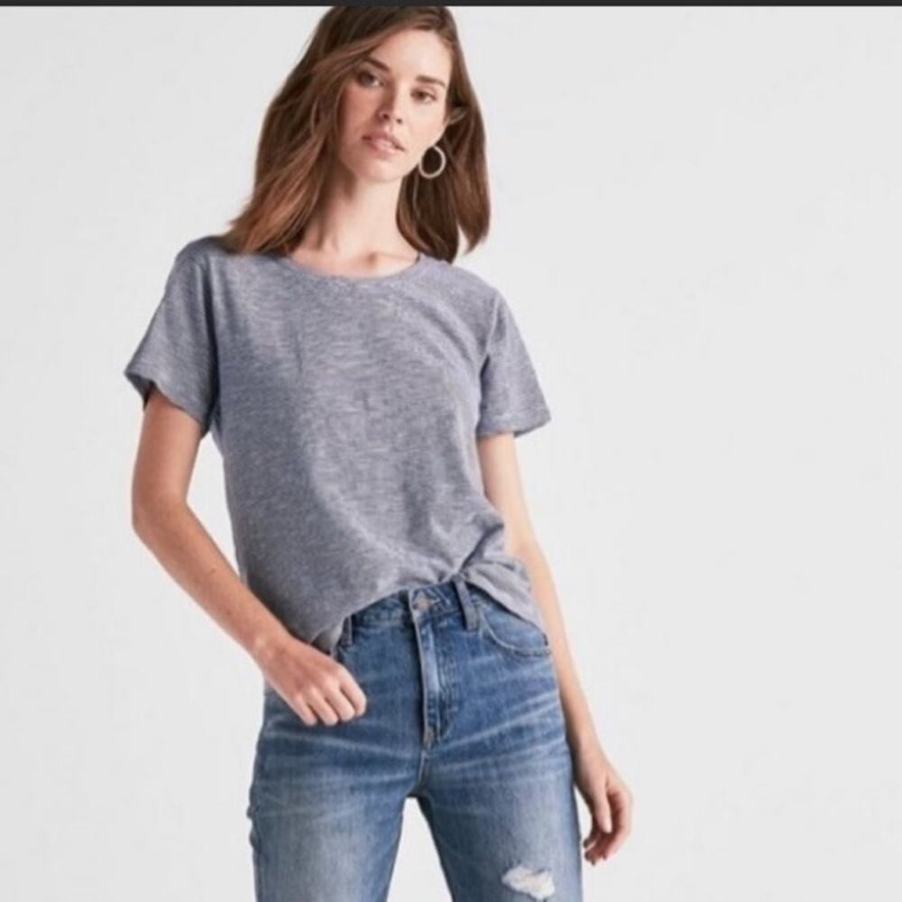 Lucky brand twist back striped tee